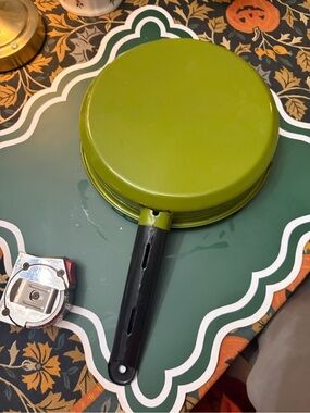 Home Accents Olive Green Nonstick Frying Pan with Black Handle